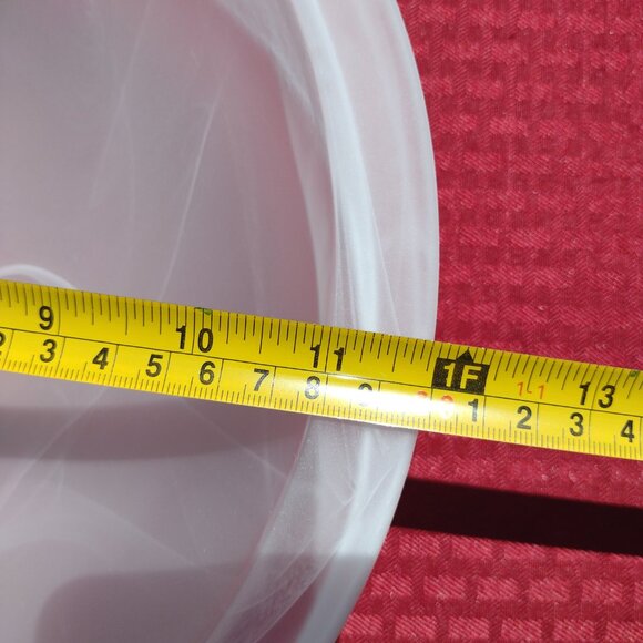 Marbled White Glass Shade for Ceiling Light Fixture – 11 ¾ inches diameter - Picture 3 of 7